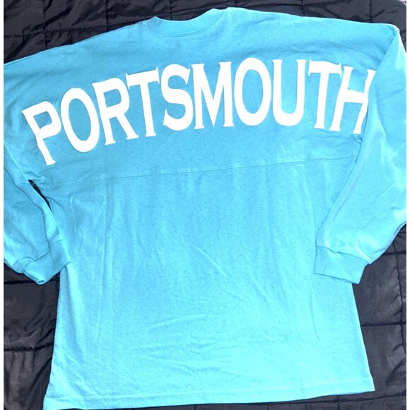 Long Sleeve Blue Casual Shirt LIVE FREE OR DIE NEW HAMPSHIRE Portsmouth SMALL - Picture 4 of 4